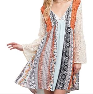 Kori America boho lace dress sz small *F